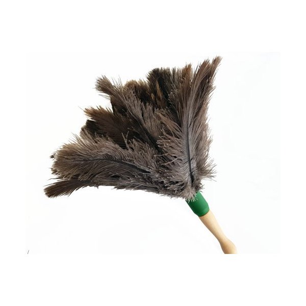 Plumero Atrapapolvo 56 cm con Plumas de Avestruz y Mango de Madera Vetonek