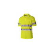 Polo de algodón de alta visibilidad manga corta Velilla 305512 - Vetonek