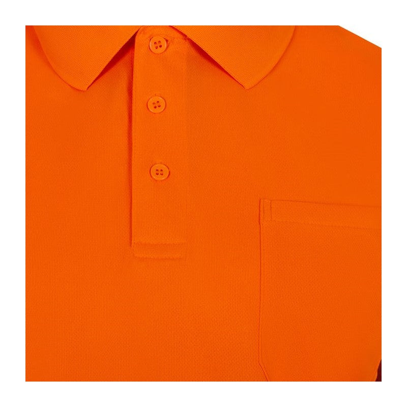 Polo de alta visibilidad manga corta reciclado GRS Velilla 305532, detalle - Vetonek