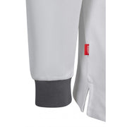 Detalle del cuello del polo stretch bicolor Velilla 105529S - Vetonek