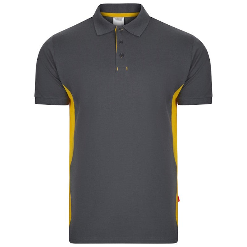 Detalle del cuello de canalé del polo bicolor Velilla 105504 - Vetonek