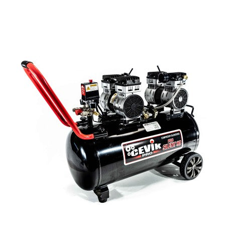 Compresor ultrasilencioso sin aceite de 80 L y 3 HP Cevik Pro - Vetonek