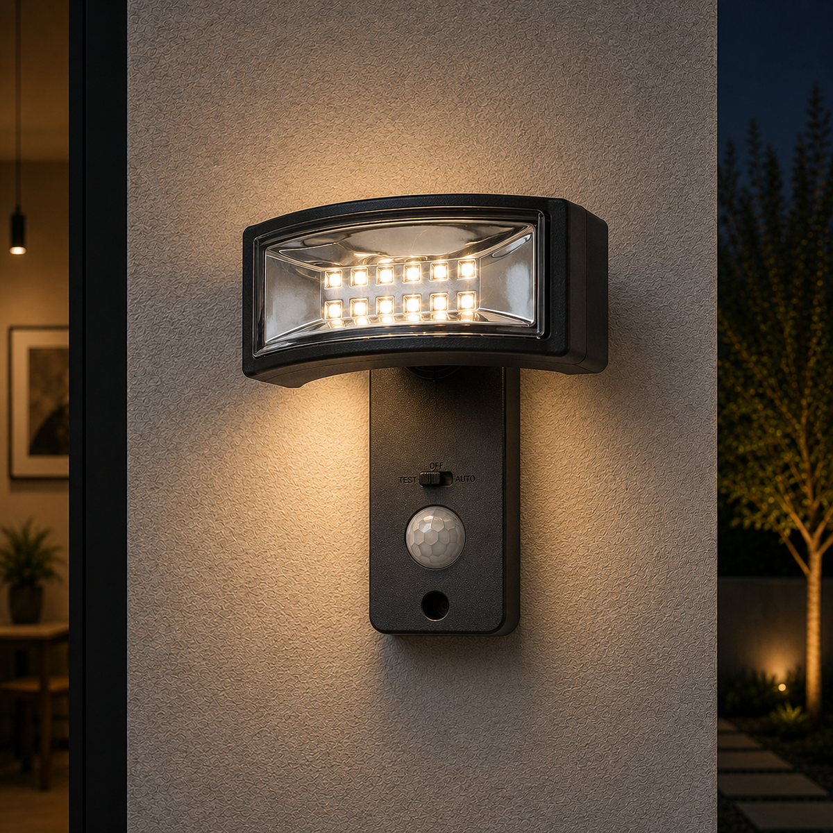 Aplique Exterior Solar RABALUX "Valpovo" LED 2,4W 250Lm 4000ºK Sensor IP44 — Vetonek