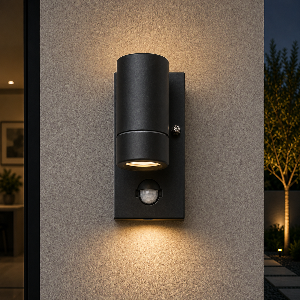Aplique Exterior RABALUX "Medina" 1xGU10 Sensor IP44 — Vetonek