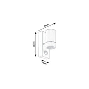 Aplique Exterior RABALUX "Medina" 1xGU10 Sensor IP44 — Vetonek (2)