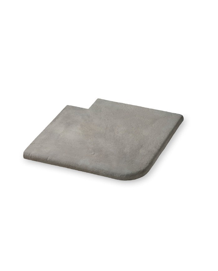 Remate de piscina Ainsa plano de hormigón, acabado en blanco - Vetonek