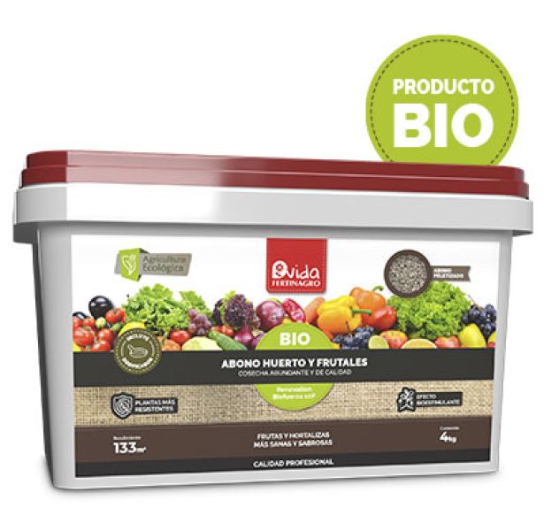 Abono huerto y frutales BIO granulado Fertinagro Vida cubo