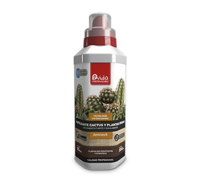 Fertilizante cactus y plantas crasas Fertinagro Vida botella 500 ml
