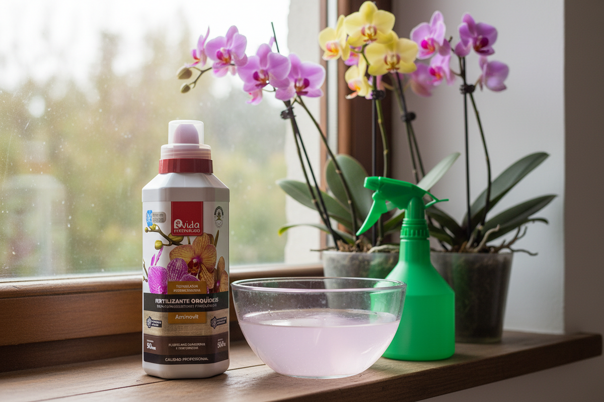 Fertilizante orquídeas 500 ml · floración resistente y prolongada
