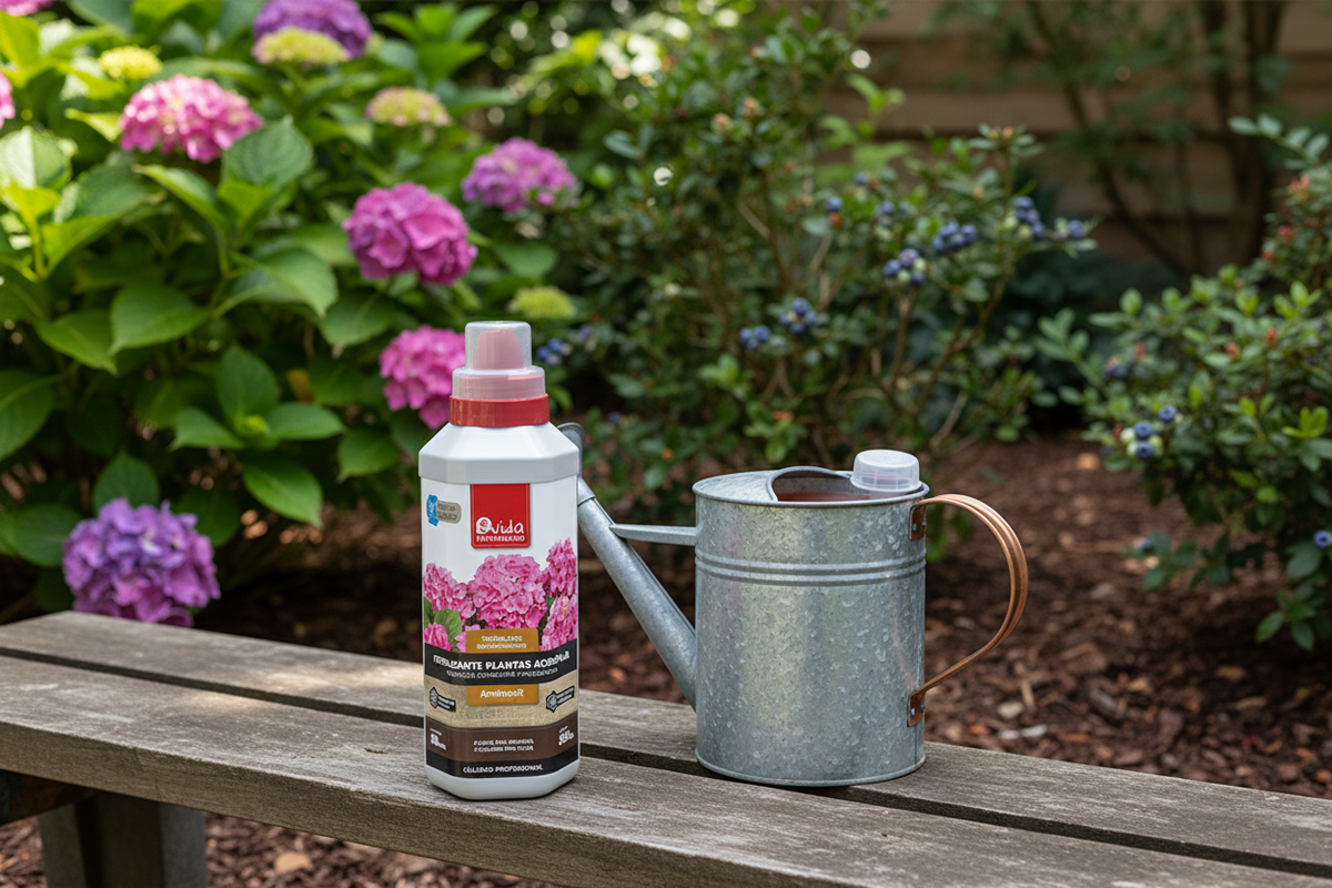 Fertilizante plantas acidófilas 500 ml · hortensias, azaleas y camelias