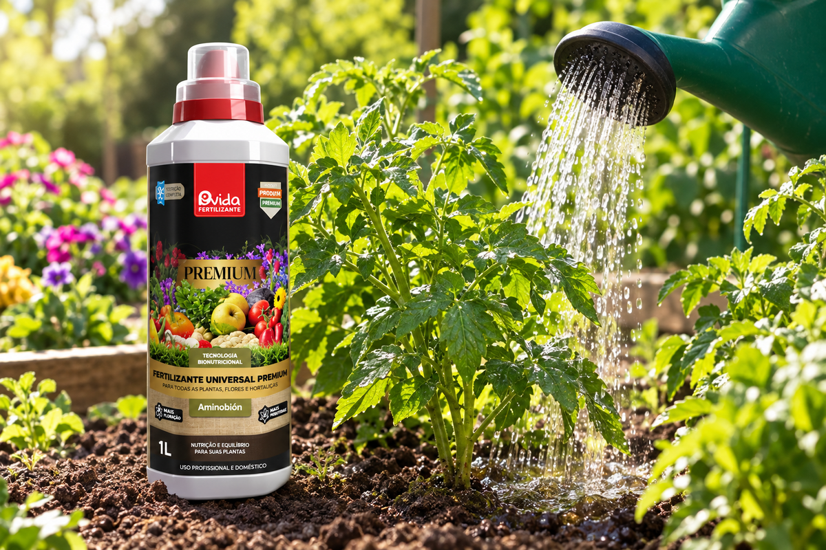 Fertilizante universal premium 1 L · efecto bioactivador Aminobión