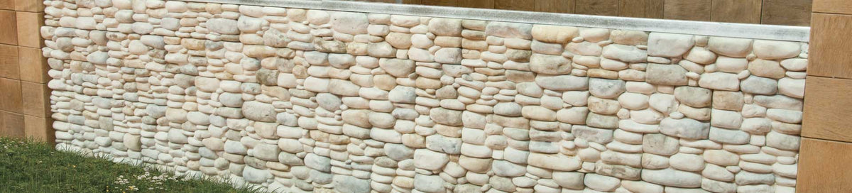 Muro con revestimiento Azagra y esquinas a juego
