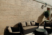 Muro con Revestimiento Murchante tono Tomillo