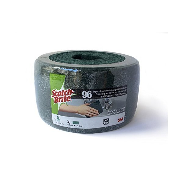 Rollo de estropajo fibra verde 3M™ Scotch-Brite™ 96 - 134 mm x 6 m Vetonek