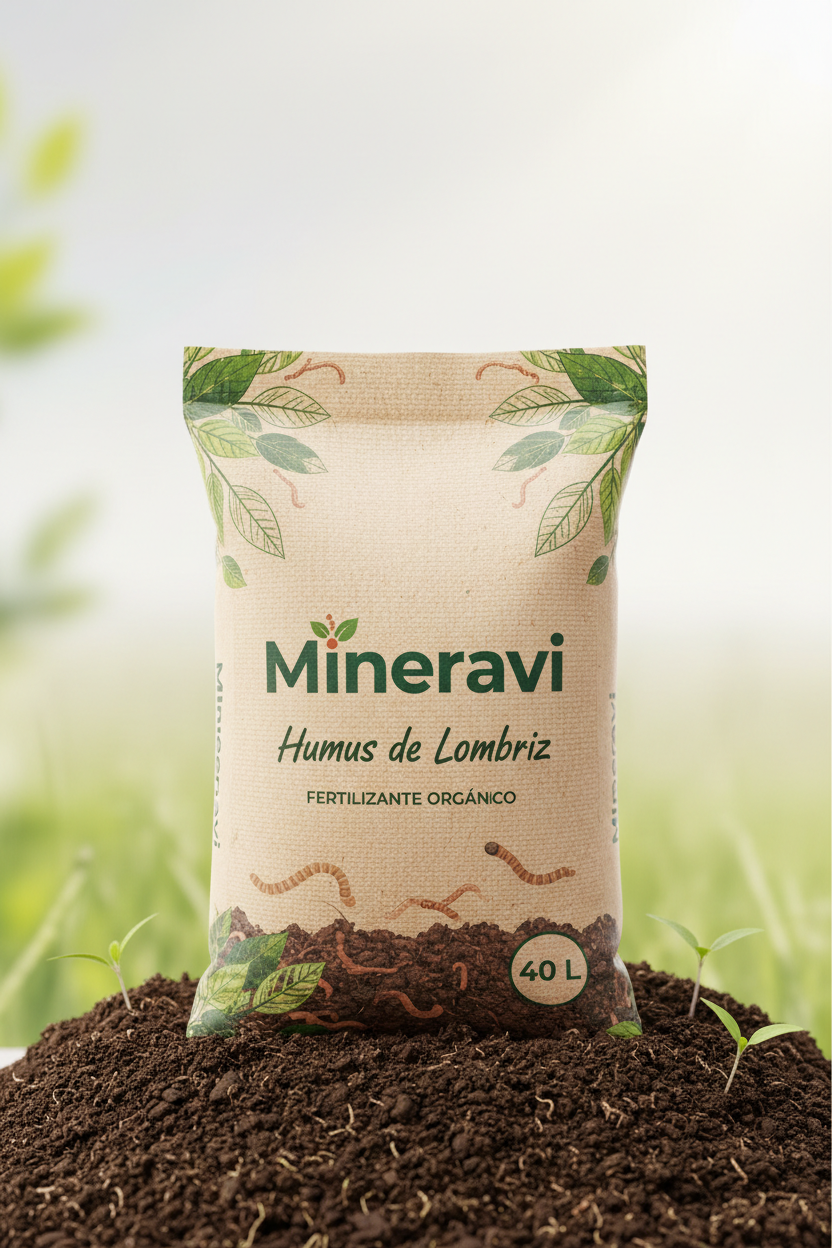 Humus de lombriz 10 L · abono orgánico · apto cultivo ecológico