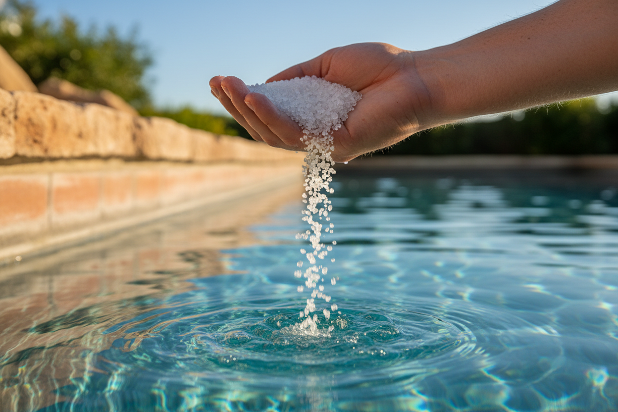 Sel solaire pour piscines alternative au chlore - Vetonek