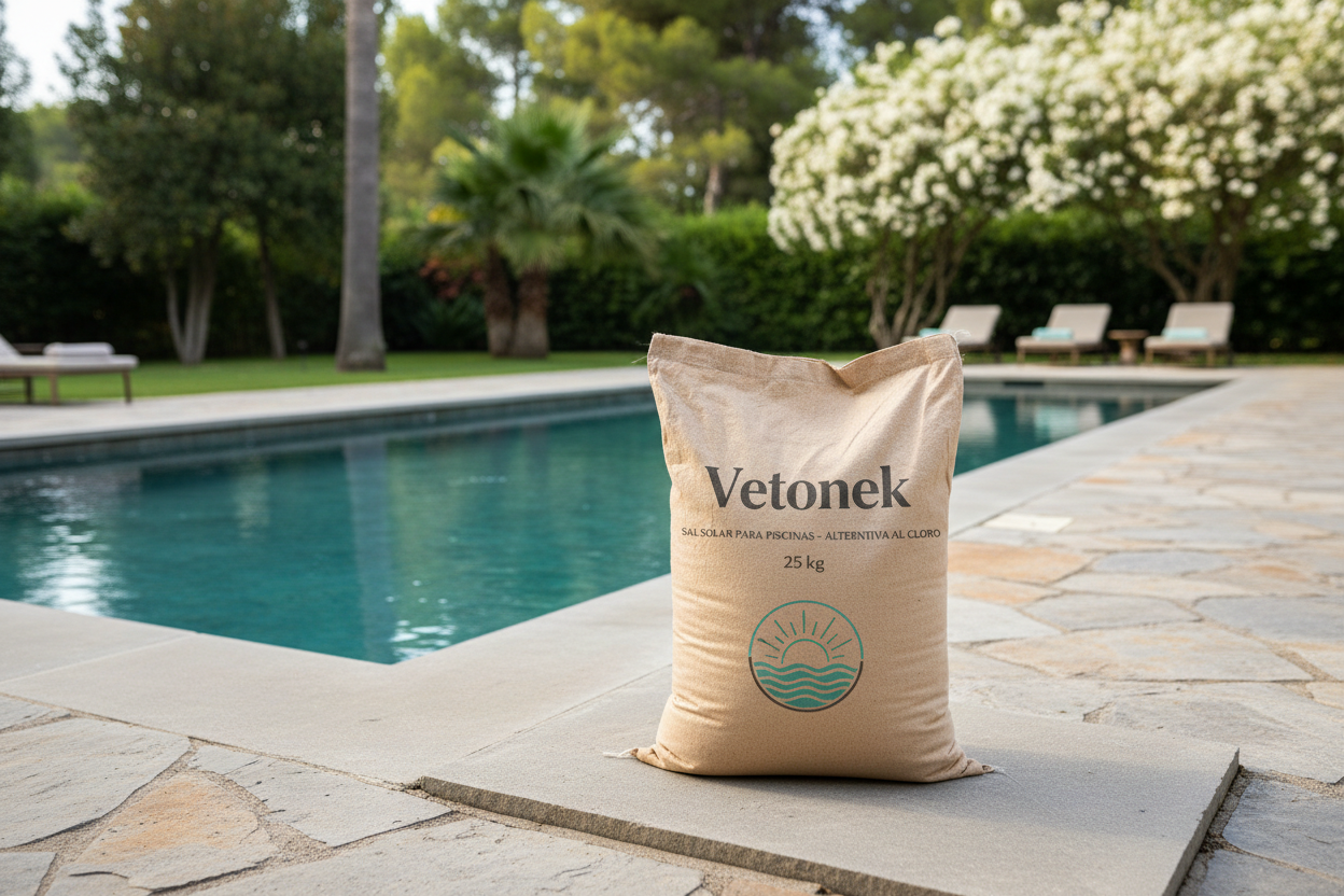Sel solaire pour piscines alternative au chlore - Vetonek