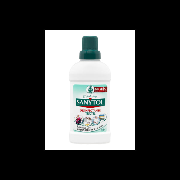 SANYTOL Désinfectant textile sans javel - Élimine les odeurs (500 ml) Vetonek