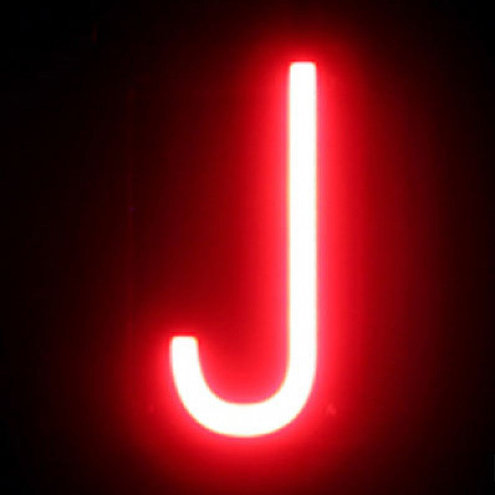 Letra LED Neon J Ancho 74mm Alto 161mm Fondo 38mm — Vetonek (2)