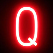 Letra LED Neon Q Ancho 100mm Alto 161mm Fondo 38mm — Vetonek (2)