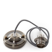 Pendel E27 Cable 1000 X 0,75mm Tela - Rosetón — Vetonek