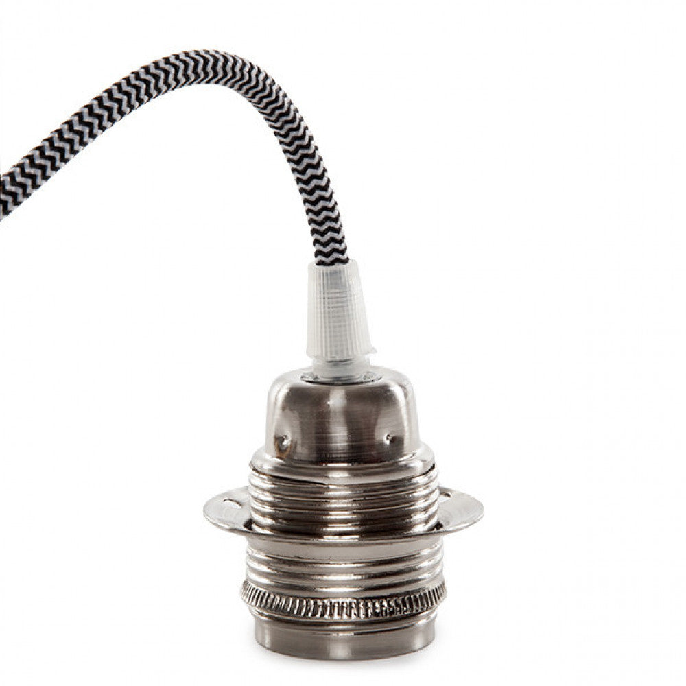Pendel E27 Cable 1000 X 0,75mm Tela - Rosetón — Vetonek (2)