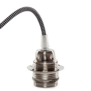 Pendel E27 Cable 1000 X 0,75mm Tela - Rosetón — Vetonek (2)