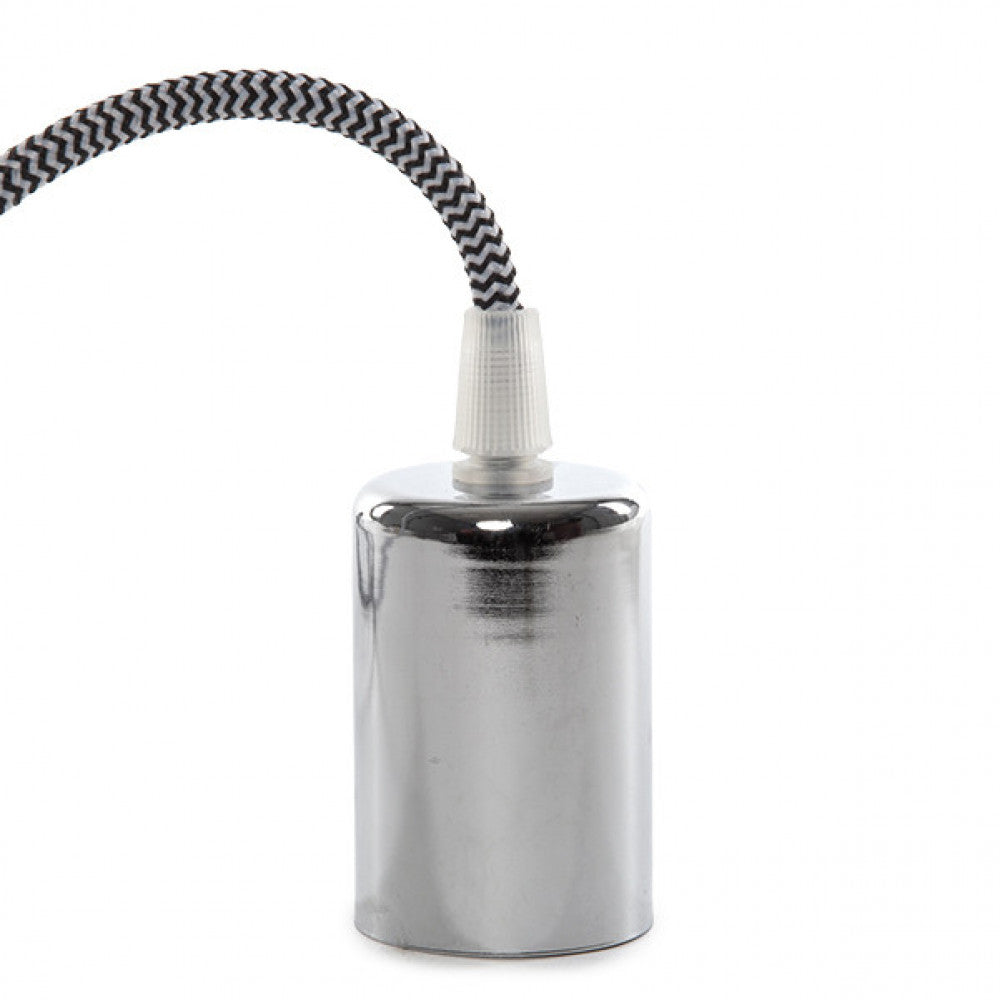 Pendel E27 Cable 1000 X 0,75mm Tela - Rosetón — Vetonek (2)