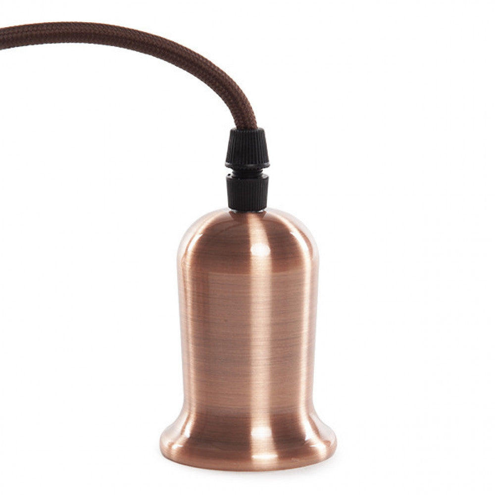 Pendel E27 Cable 1000mm 0,75mm Tela - Rosetón — Vetonek
