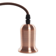 Pendel E27 Cable 1000mm 0,75mm Tela - Rosetón — Vetonek (2)