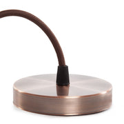 Pendel E27 Cable 1000mm 0,75mm Tela - Rosetón — Vetonek (3)