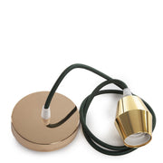 Pendel E27 Cable 1000 X 0,75mm Tela - Rosetón — Vetonek