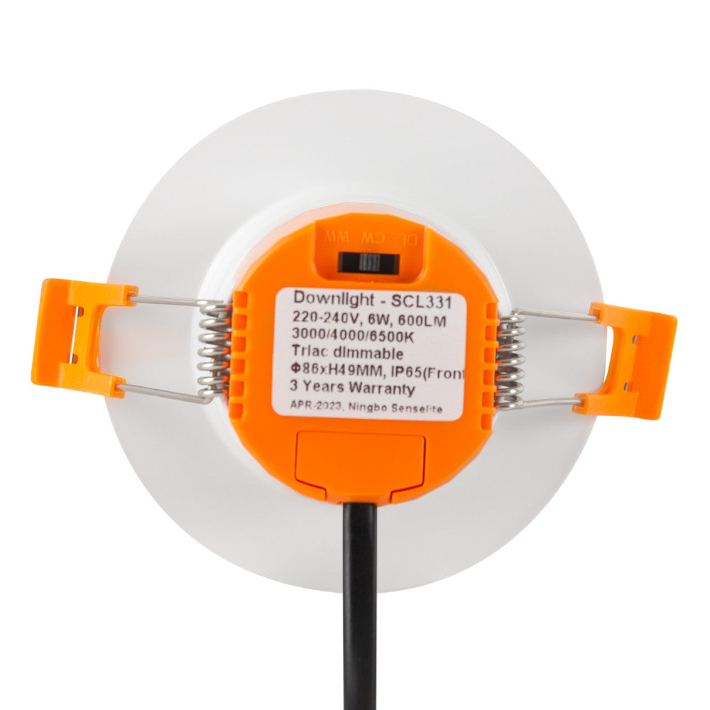 Foco Downlight LED Empotrable 6W 600Lm CCT 3000-6500ºK Regulable IP65 60º Ignífugo — Vetonek (2)