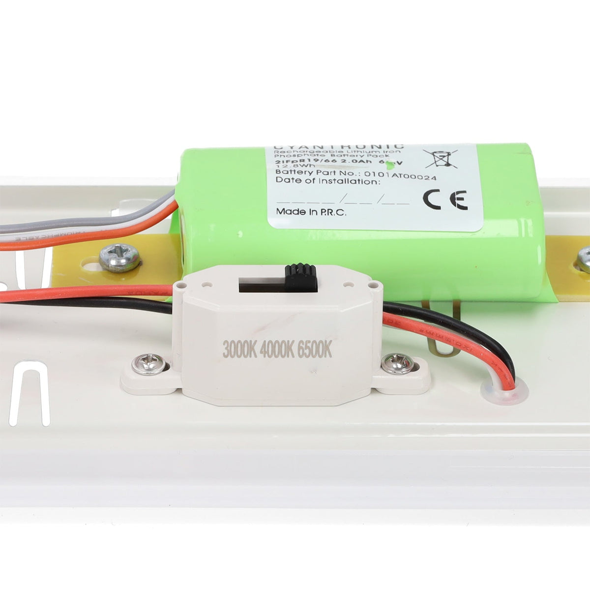 Equipo Estanco Enlazable Kit de Emergencia LED 40W 4800Lm IP65 CCT (Tonalidad Luz Regulable) 3000-6500ºK 110º Regulable Tridonic Flicker Free — Vetonek (6)