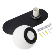 Aplique de pared bola cristal "Glow" — Vetonek (5)