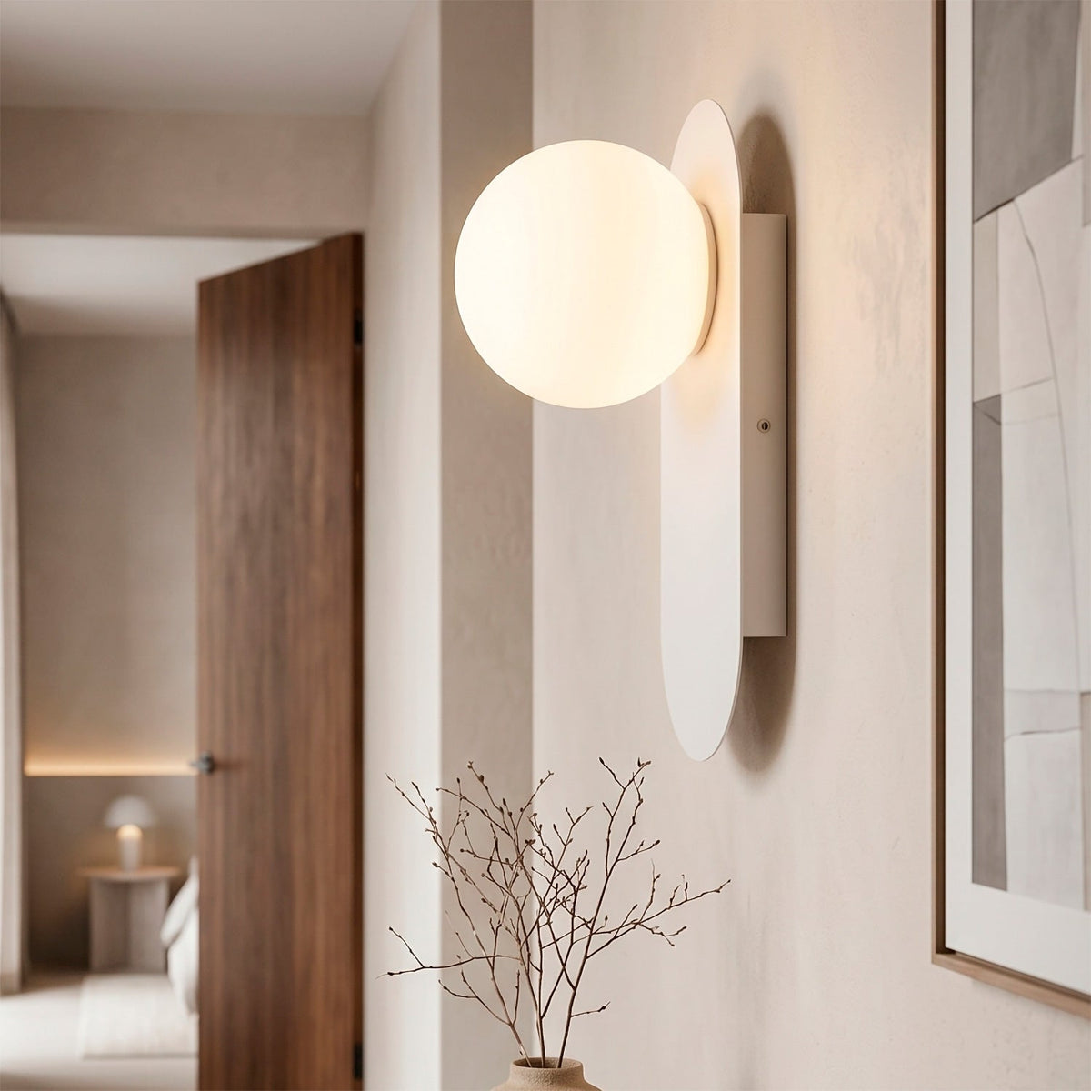 Aplique de pared bola cristal "Glow" — Vetonek