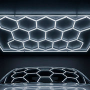 Lámpara LED hexagonal - 6000K - 14 hexágonos + Rectángulo 500cm — Vetonek (8)