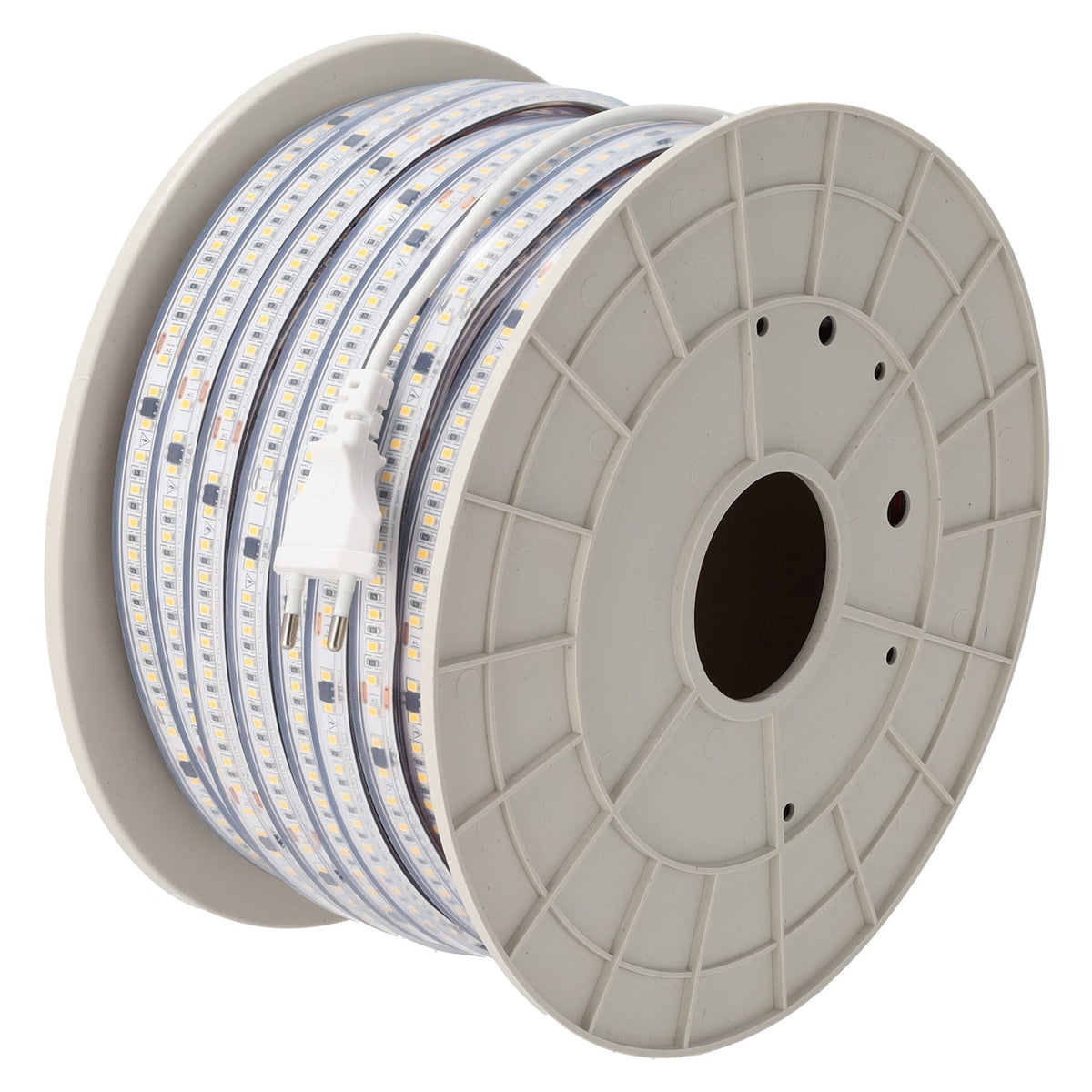 Tira LED SMD 2835 Free Driver 16W/M 1600Lm/M 220VAC IP65 6000ºK Rollo 50M — Vetonek (2)