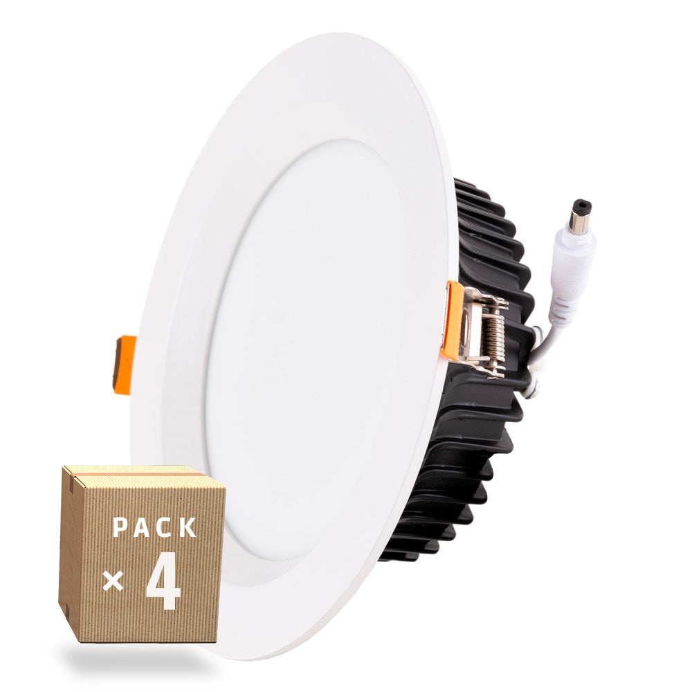 Pack 4 Downlights LED 24W 2.160Lm 6000ºK IP65 Baños/Cocinas — Vetonek