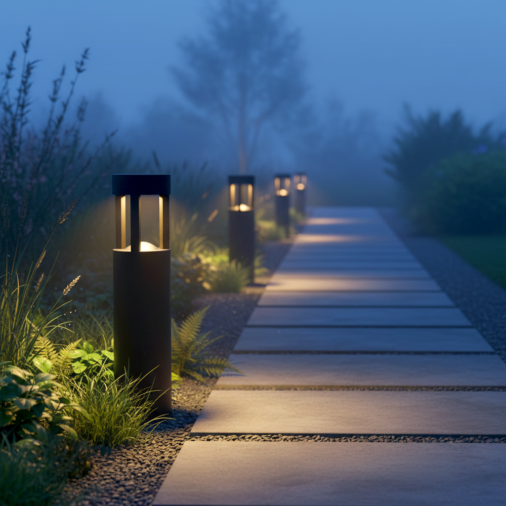Baliza LED Exterior "San Luis" 30cm 10W 220VAC 3000ºK Negro — Vetonek (5)