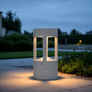 Baliza LED Exterior "San Luis" 30cm 10W 220VAC 3000ºK Gris — Vetonek