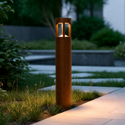 Baliza LED Exterior "Jamalpur" 90cm 10W 220VAC 3000ºK Marron Oxido — Vetonek