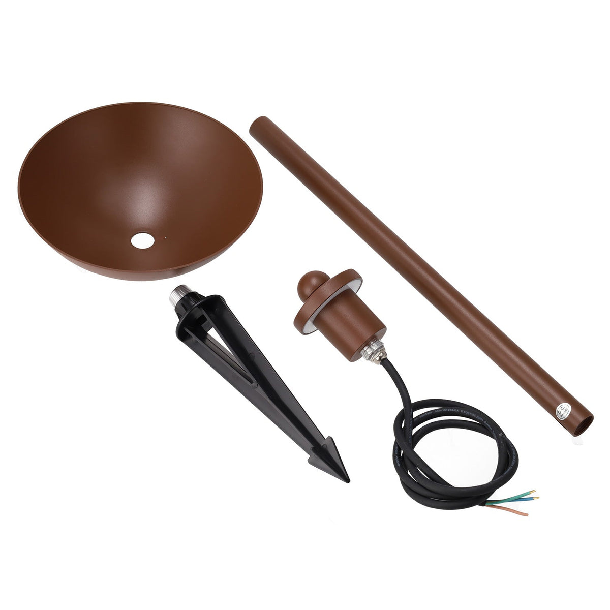 Baliza LED Exterior "Sarh" 70cm 7W 220VAC 3000ºK Marron Oxido — Vetonek (8)