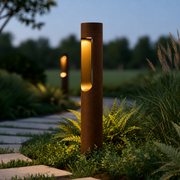 Baliza LED Exterior "Medinipur" 60cm 10W 220VAC 3000ºK Marron Oxido — Vetonek