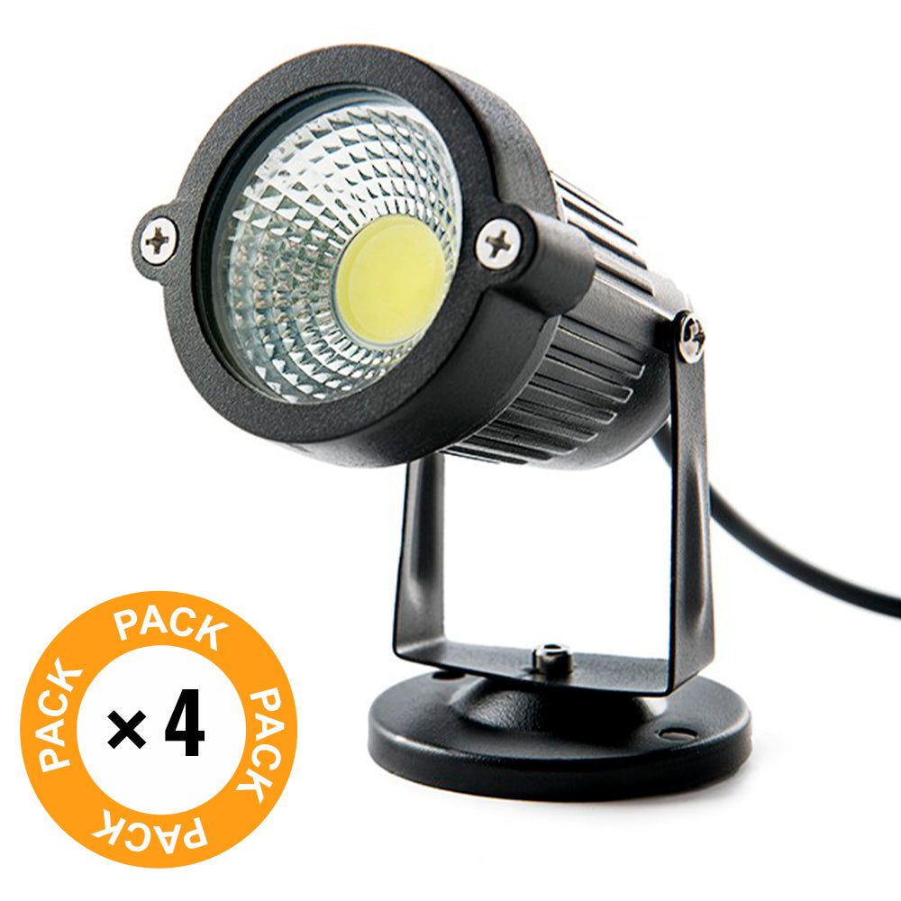 Pack 4 Focos LED Jardín 5W 450Lm 6000ºK — Vetonek (2)