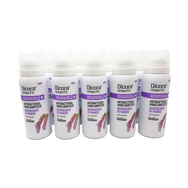 Spray higienizante de manos 70% alcohol con fragancia de lavanda - 12x75ml Vetonek