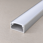Perfíl Aluminio para Tira LED - Difusor Opal x 2M — Vetonek