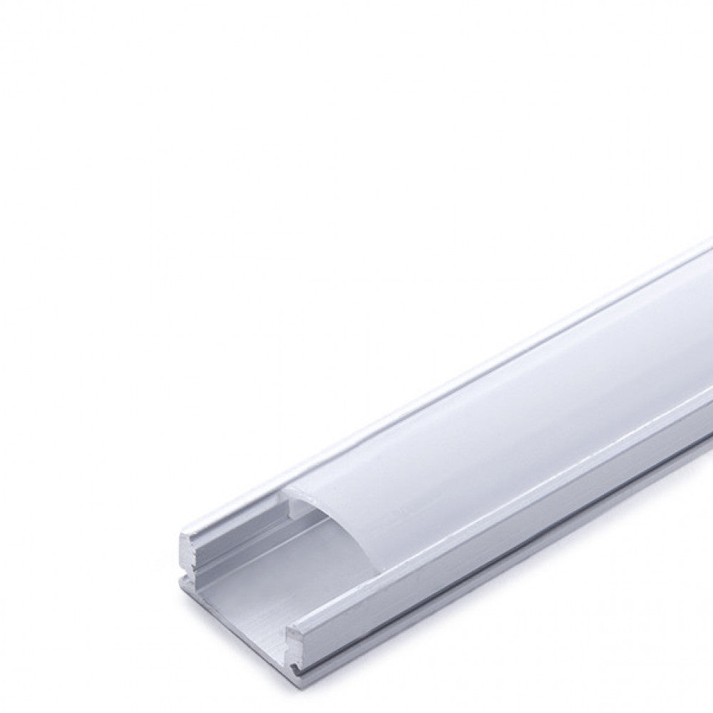 Perfíl Aluminio para Tira LED - Difusor Opal x 1M — Vetonek (2)