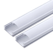 Pack 2 Perfil de Aluminio para LEDs Difusor Opal Tira 2M — Vetonek (3)