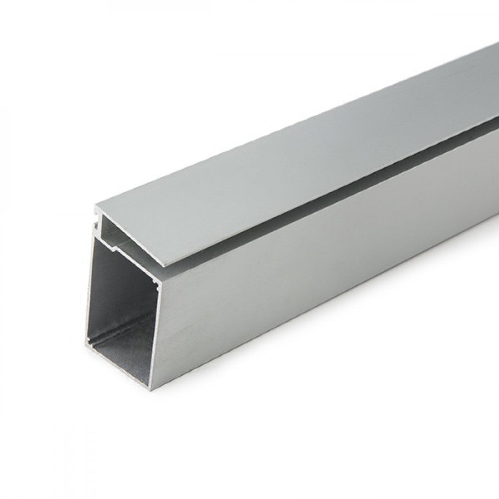 Perfíl Aluminio para Tira LED Estanterías Cristal Espesor 8mm - Alojamiento Transformador x 2M — Vetonek (3)